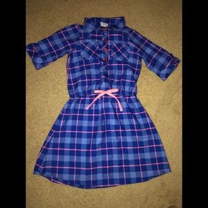 Plaid shirt dress